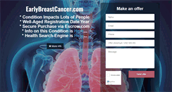 Desktop Screenshot of earlybreastcancer.com