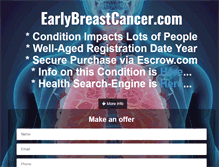 Tablet Screenshot of earlybreastcancer.com